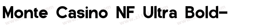 Monte Casino NF Ultra Bold字体转换